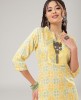 Fancy Printed Gotta Pati Work Straight Kurti with Plazzo 